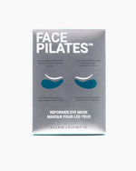 Face Pilates Reformer Eye Mask packaging on a white background showing front of box