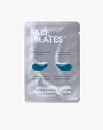 Face Pilates eye mask packaging on a white background showing pouch