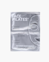 Face Pilates reformer mask masque packaging on a white background showing pouch